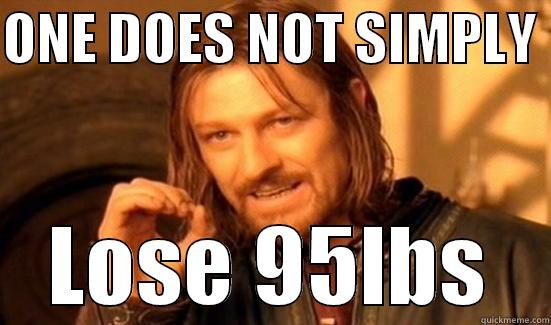 One Does Not Simply Lose Weight - ONE DOES NOT SIMPLY  LOSE 95LBS Boromir