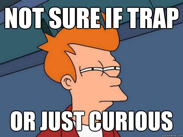 not sure if trap or just curious  Futurama Fry