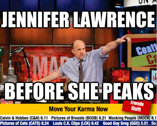 Jennifer Lawrence before she peaks - Jennifer Lawrence before she peaks  Mad Karma with Jim Cramer