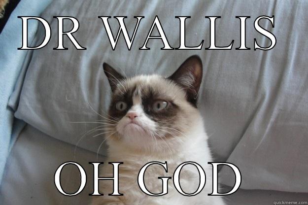 DR WALLIS OH GOD Grumpy Cat