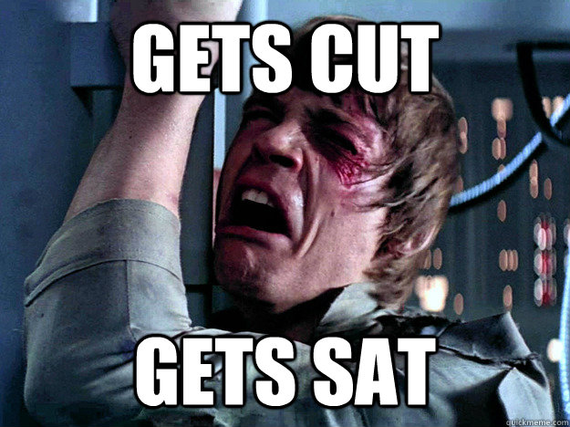 GETS CUT GETS SAT  Luke Skywalker