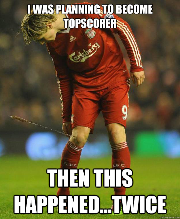 I was planning to become topscorer then this happened...twice  Torres Arrow Knee Injury