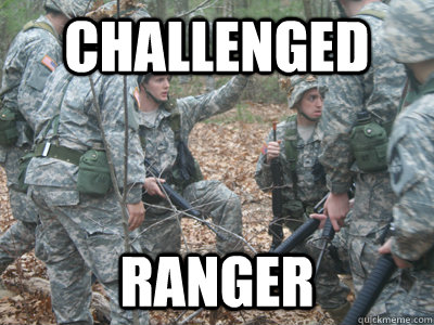 CHALLENGED Ranger  ROTC Ronnie