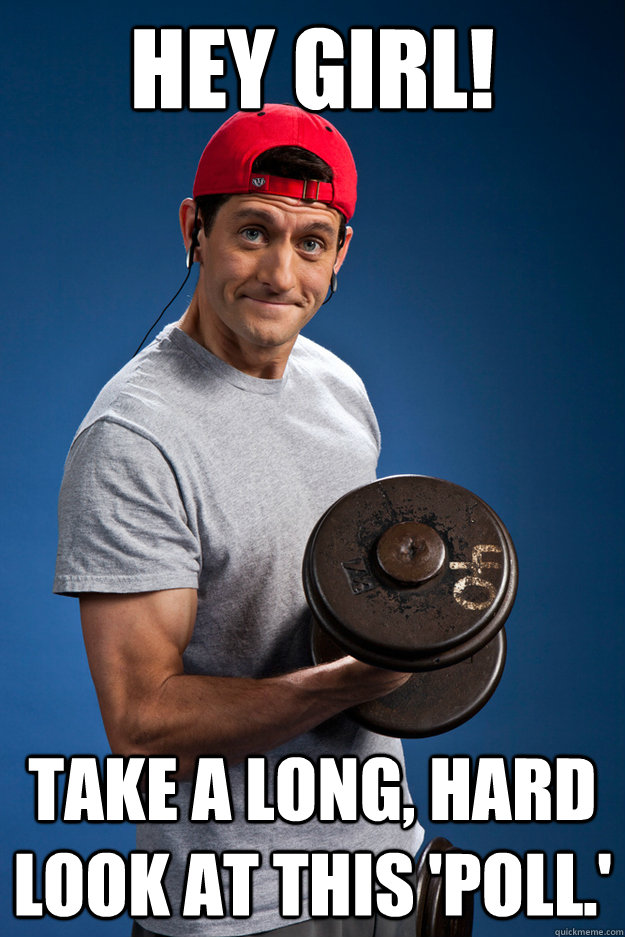 Hey Girl! Take a long, hard look at this 'poll.'  Paul Ryan Gosling