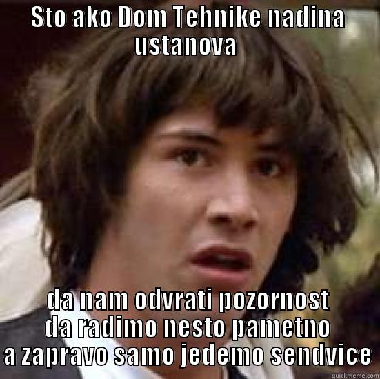 STO AKO DOM TEHNIKE NADINA USTANOVA  DA NAM ODVRATI POZORNOST DA RADIMO NESTO PAMETNO A ZAPRAVO SAMO JEDEMO SENDVICE conspiracy keanu