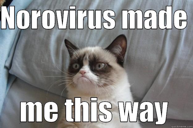 Norovirus made me this way - NOROVIRUS MADE  ME THIS WAY Grumpy Cat