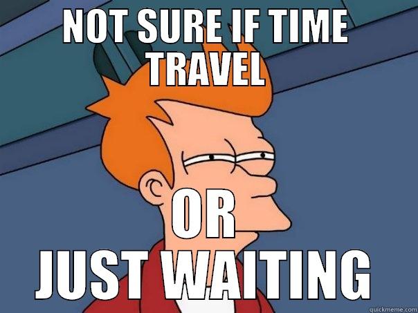 NOT SURE IF TIME TRAVEL OR JUST WAITING Futurama Fry