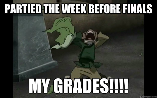 Partied the week before finals my grades!!!! - Partied the week before finals my grades!!!!  My Cabbages