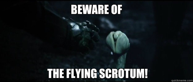 beware of  the flying scrotum! - beware of  the flying scrotum!  Prometheus Worm