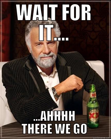 WAIT FOR IT.... ...AHHHH THERE WE GO The Most Interesting Man In The World