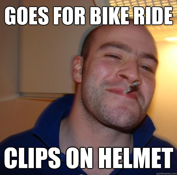 goes for bike ride clips on helmet - goes for bike ride clips on helmet  Misc