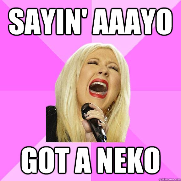 Sayin' aaayo got a neko  Wrong Lyrics Christina