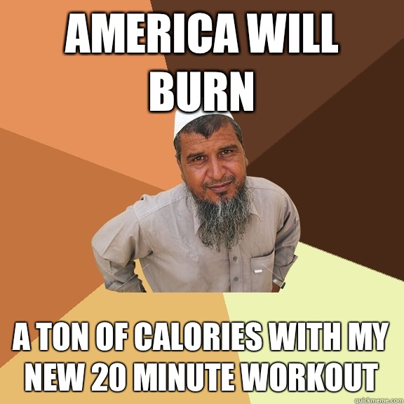 america will burn A Ton of calories with my new 20 minute workout  Ordinary Muslim Man