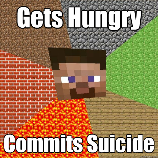 Gets Hungry Commits Suicide - Gets Hungry Commits Suicide  Minecraft