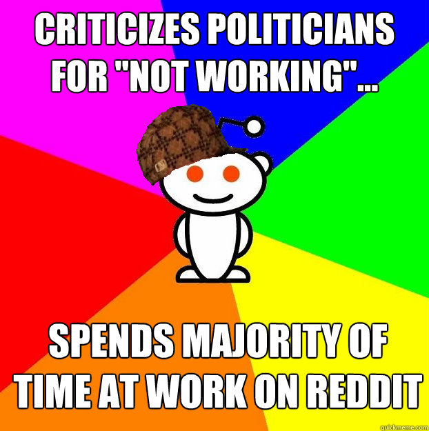 Criticizes politicians for 