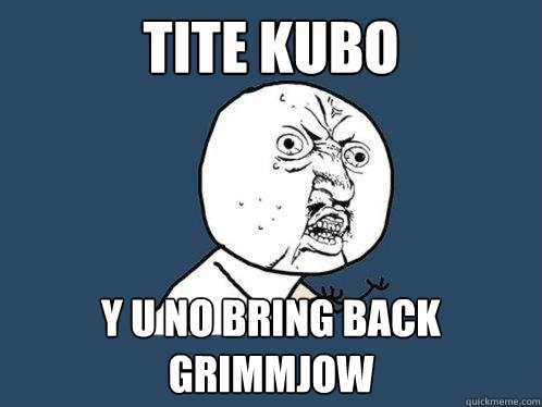 tite kubo y u no bring back grimmjow  Y U No