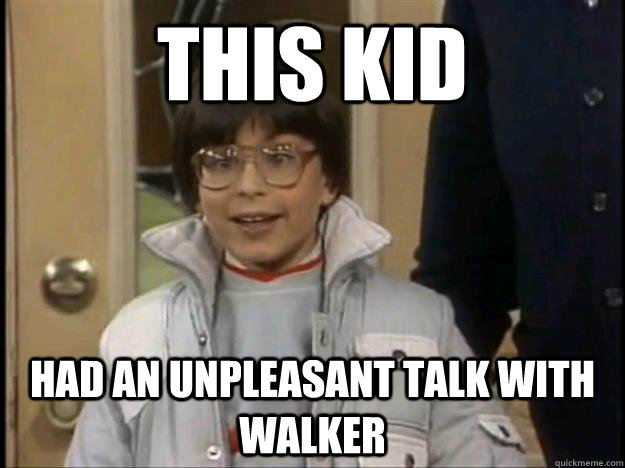 this kid had an unpleasant talk with walker - this kid had an unpleasant talk with walker  Mr Belvedere Aids Kid