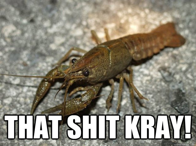  That shit kray!  that fish cray