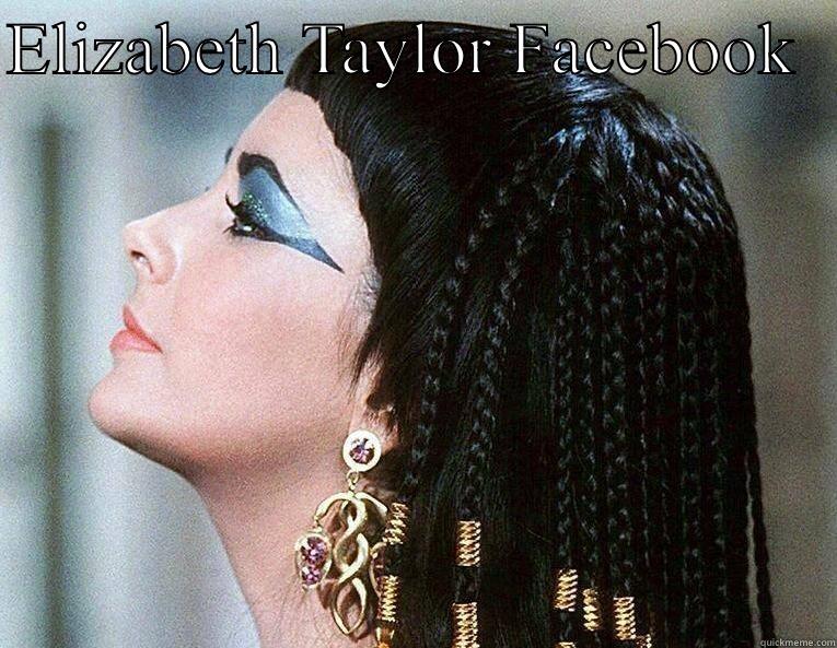 Liz cover  - ELIZABETH TAYLOR FACEBOOK    Misc