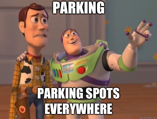 Parking Parking spots everywhere  Toy Story