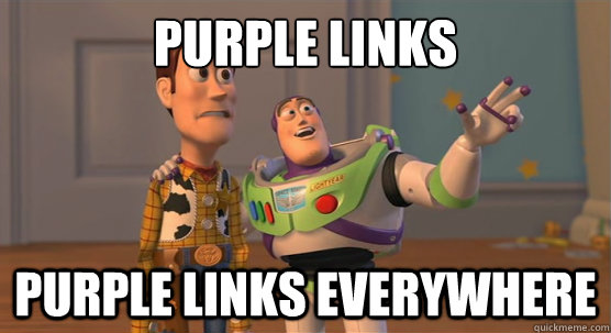 Purple Links Purple links everywhere - Purple Links Purple links everywhere  Toy Story Everywhere