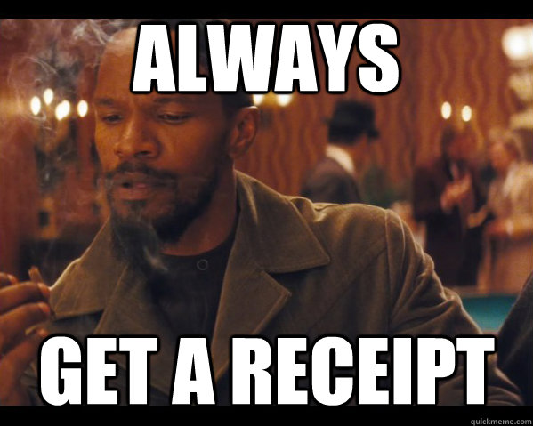 Always Get a receipt - Always Get a receipt  Wrong Message Django