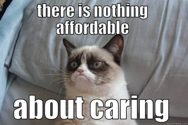 THERE IS NOTHING AFFORDABLE ABOUT CARING Grumpy Cat