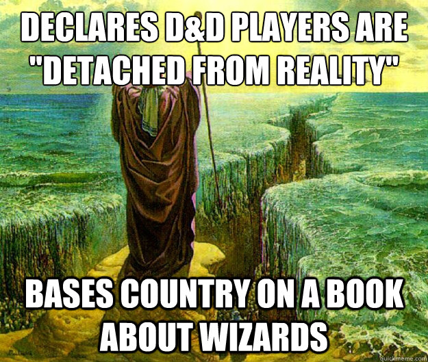 Declares D&D players are 
