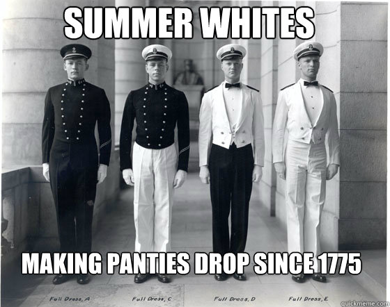 Summer whites making panties drop since 1775  