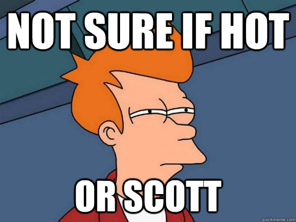 Not sure if hot or scott  Futurama Fry