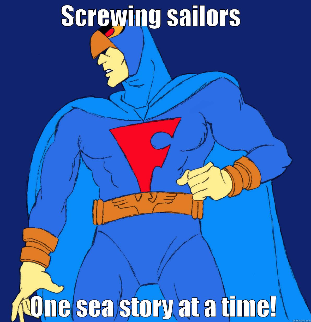 Blue Falcon - SCREWING SAILORS  ONE SEA STORY AT A TIME! Misc