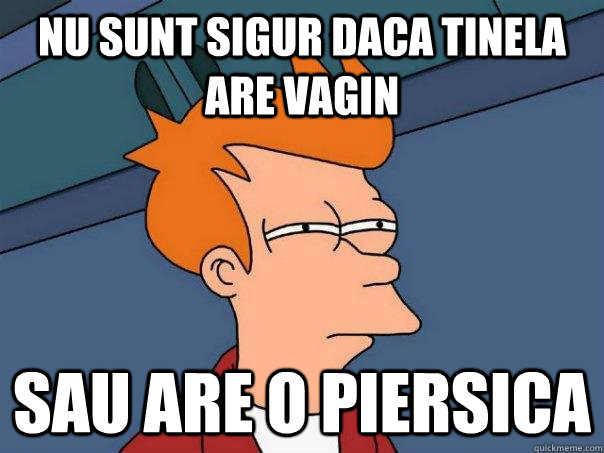 nu sunt sigur daca tinela are vagin sau are o piersica  Futurama Fry