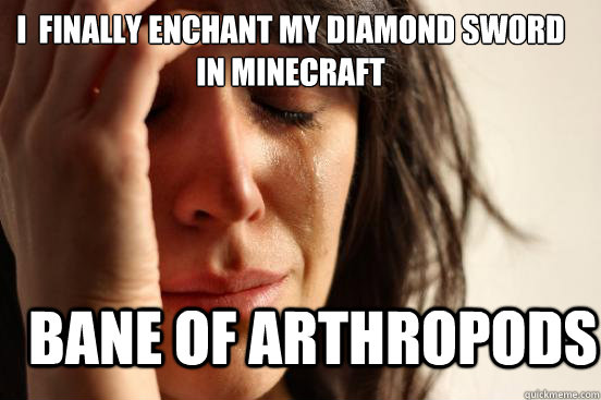 i  finally enchant my diamond sword
in minecraft Bane of arthropods  - i  finally enchant my diamond sword
in minecraft Bane of arthropods   Misc