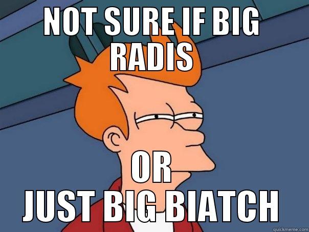 NOT SURE IF BIG RADIS OR JUST BIG BIATCH Futurama Fry