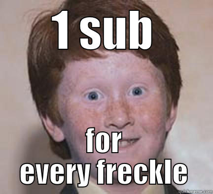 why gingers get subs - 1 SUB FOR EVERY FRECKLE Over Confident Ginger