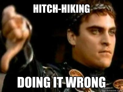 Hitch-hiking doing it wrong  Downvoting Roman