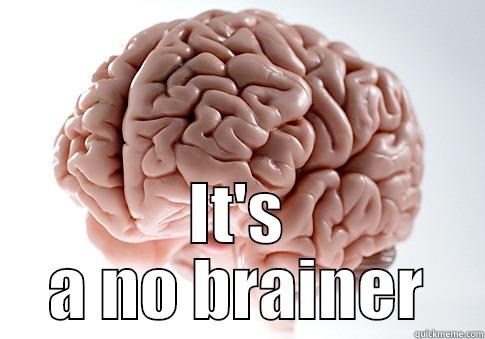  IT'S A NO BRAINER Scumbag Brain