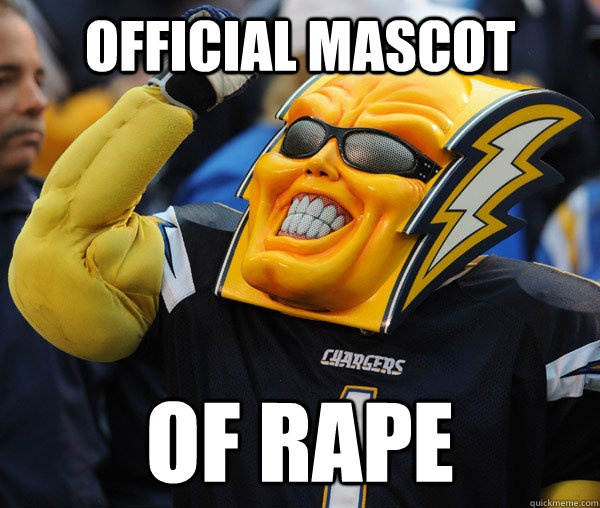 OFFICIAL MASCOT OF RAPE  