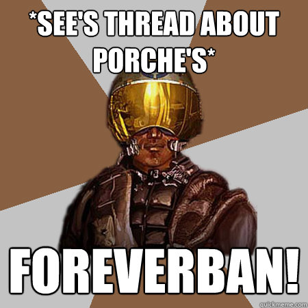 *See's thread about Porche's* Foreverban!  Recon Number 54