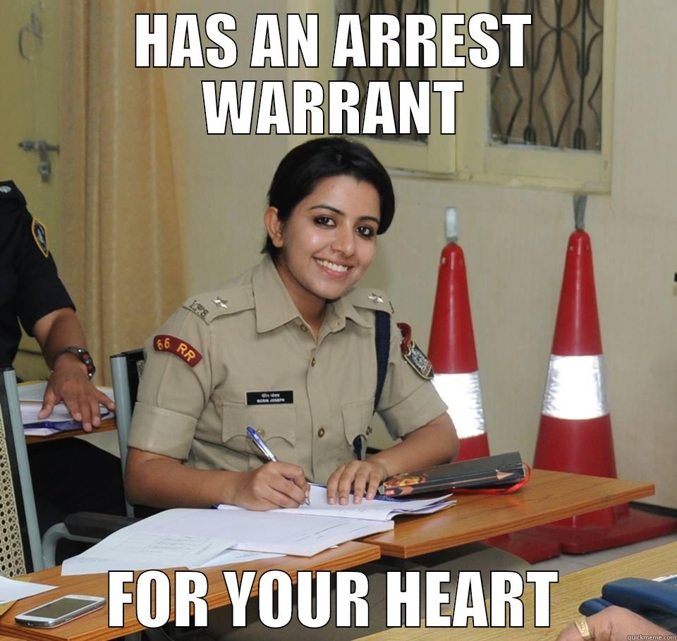 Sundar Policewali / Pretty Indian Cop - HAS AN ARREST WARRANT FOR YOUR HEART Misc