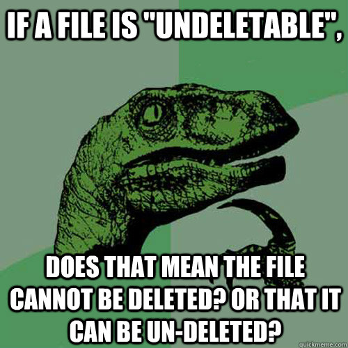 If a file is 