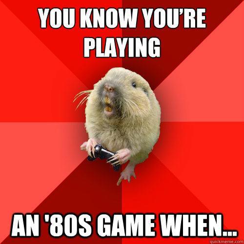 You Know You’re Playing  An '80s Game When...  Gaming Gopher