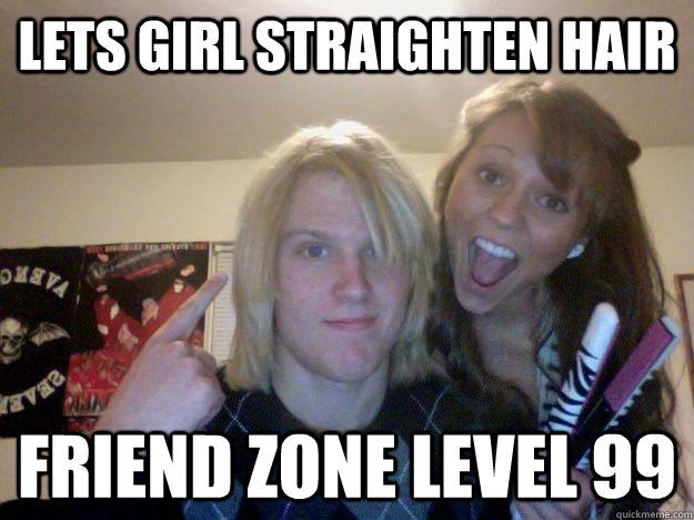 Lets girl straighten hair Friend Zone level 99 - Lets girl straighten hair Friend Zone level 99  FriendLevelStraighten