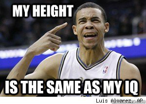 my height is the same as my iq  JaVale McGee