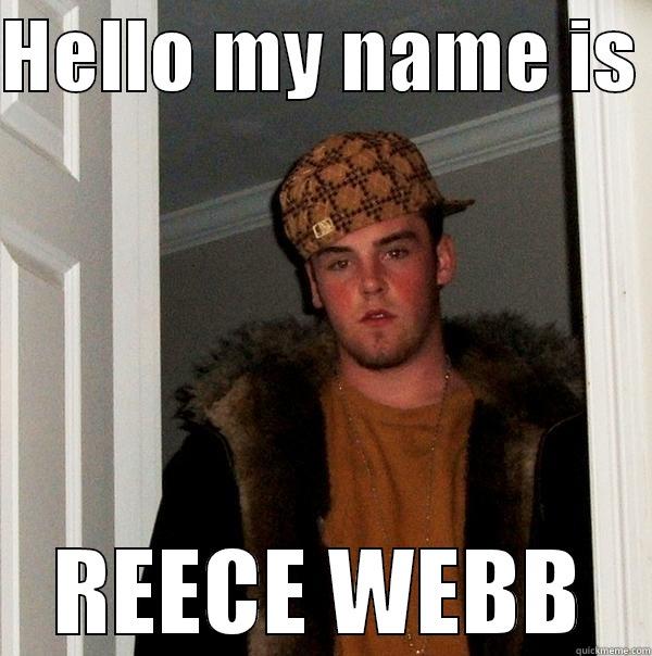 swag lord reece - HELLO MY NAME IS  REECE WEBB Scumbag Steve