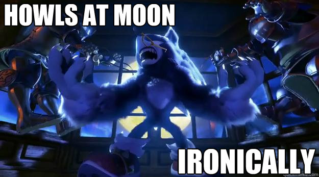 Howls at moon Ironically - Howls at moon Ironically  Hipster Werehog