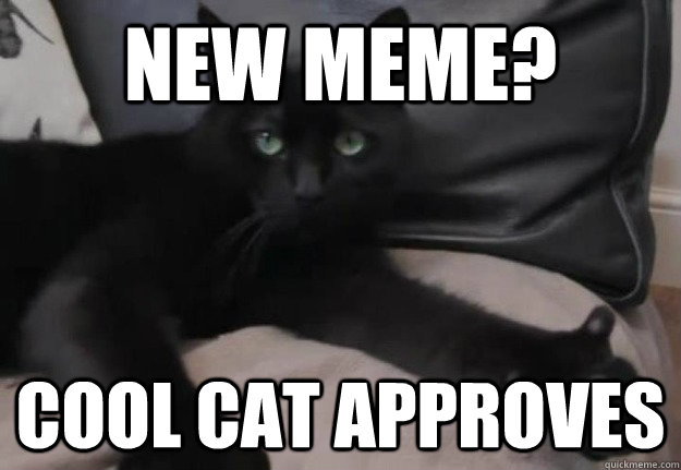 New meme? Cool Cat Approves - New meme? Cool Cat Approves  Cool Cat