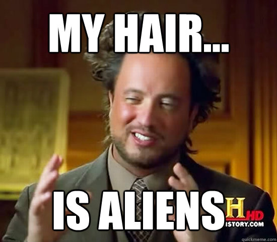 my hair... is aliens - my hair... is aliens  Ancient Aliens