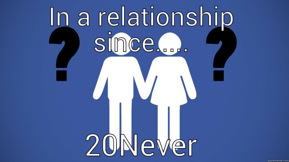 IN A RELATIONSHIP SINCE..... 20NEVER Misc