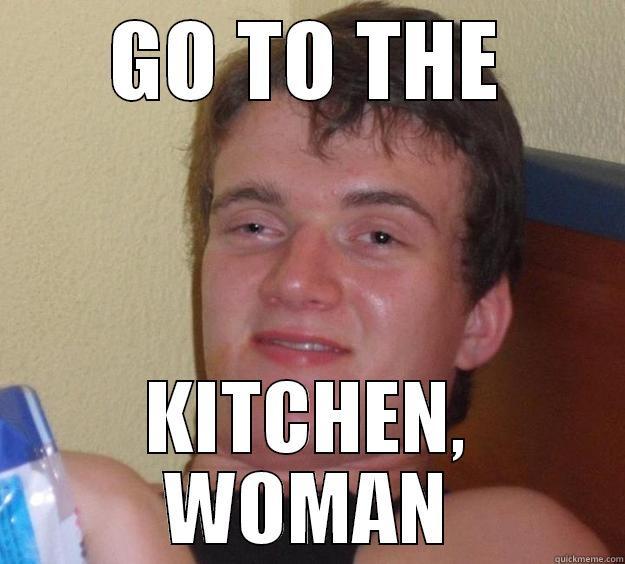 GO TO THE KITCHEN, WOMAN 10 Guy